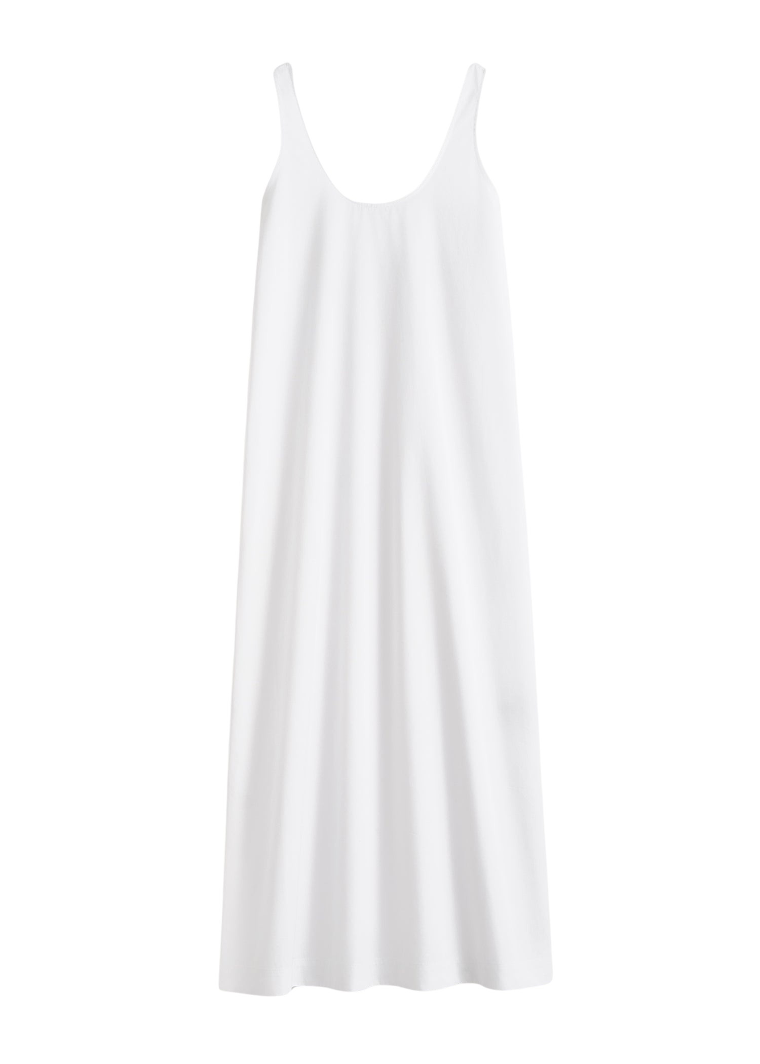 Totême Scoop poplin dress in White - Dresses - Scandinavian Minimalist Luxury at Coveti