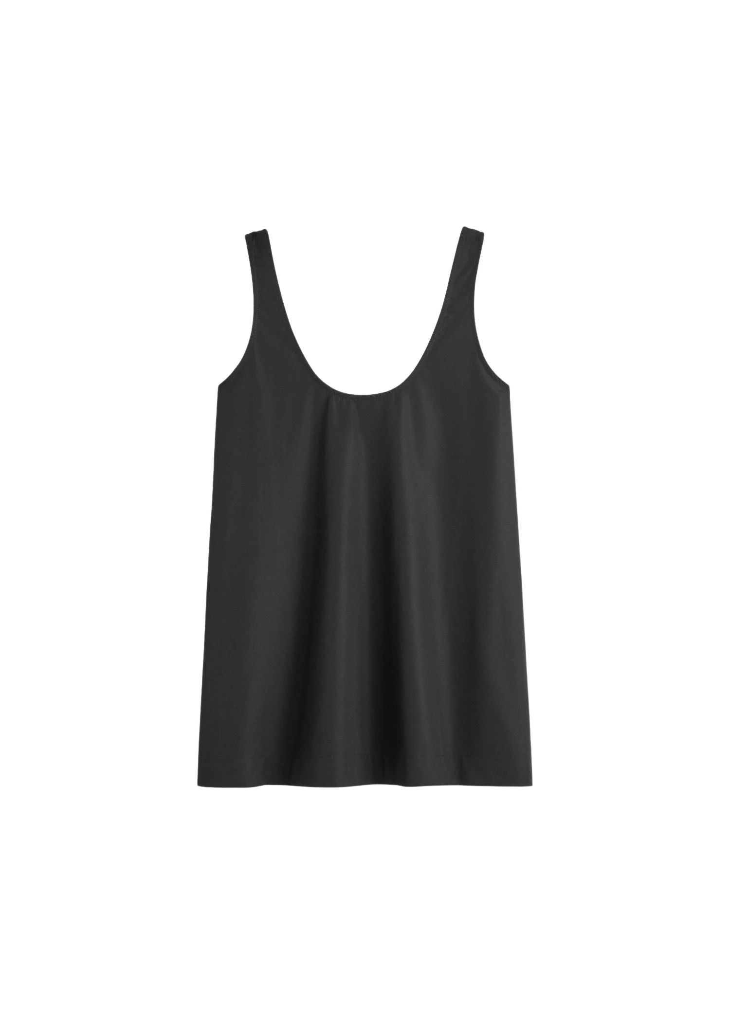 Toteme-Scoop-poplin-tank-in-Black94218_nobg Totême Scoop poplin tank in Black - Tops - Scandinavian Minimalist Luxury at Coveti
