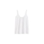 Totême Scoop poplin tank in White - Tops - Scandinavian Minimalist Luxury at Coveti