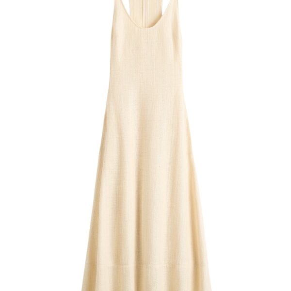 Totême Sculpted cotton dress in Ecru - Dresses - Scandinavian Minimalist Luxury at Coveti