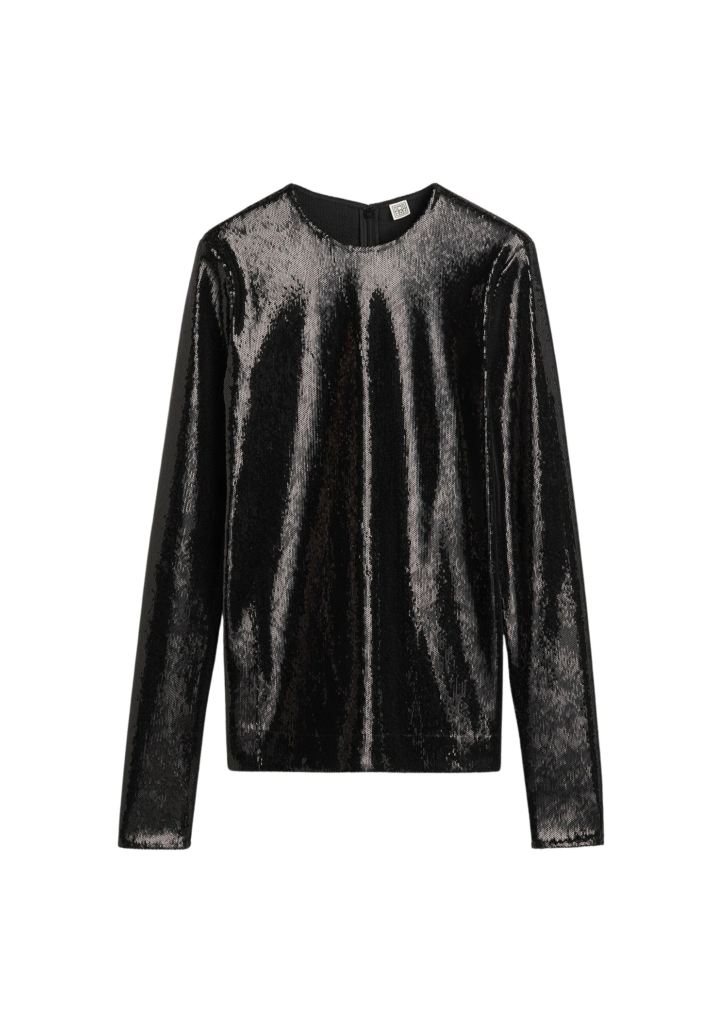 Totême Sequin top in Black - Tops - Scandinavian Minimalist Luxury at Coveti