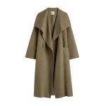 Totême Signature doublé coat in Hazel - Coats - Scandinavian Minimalist Luxury at Coveti