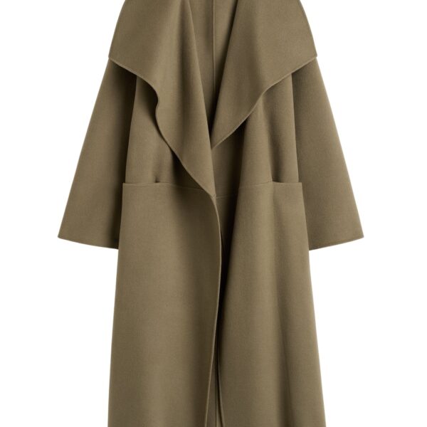 Totême Signature doublé coat in Hazel - Coats - Scandinavian Minimalist Luxury at Coveti