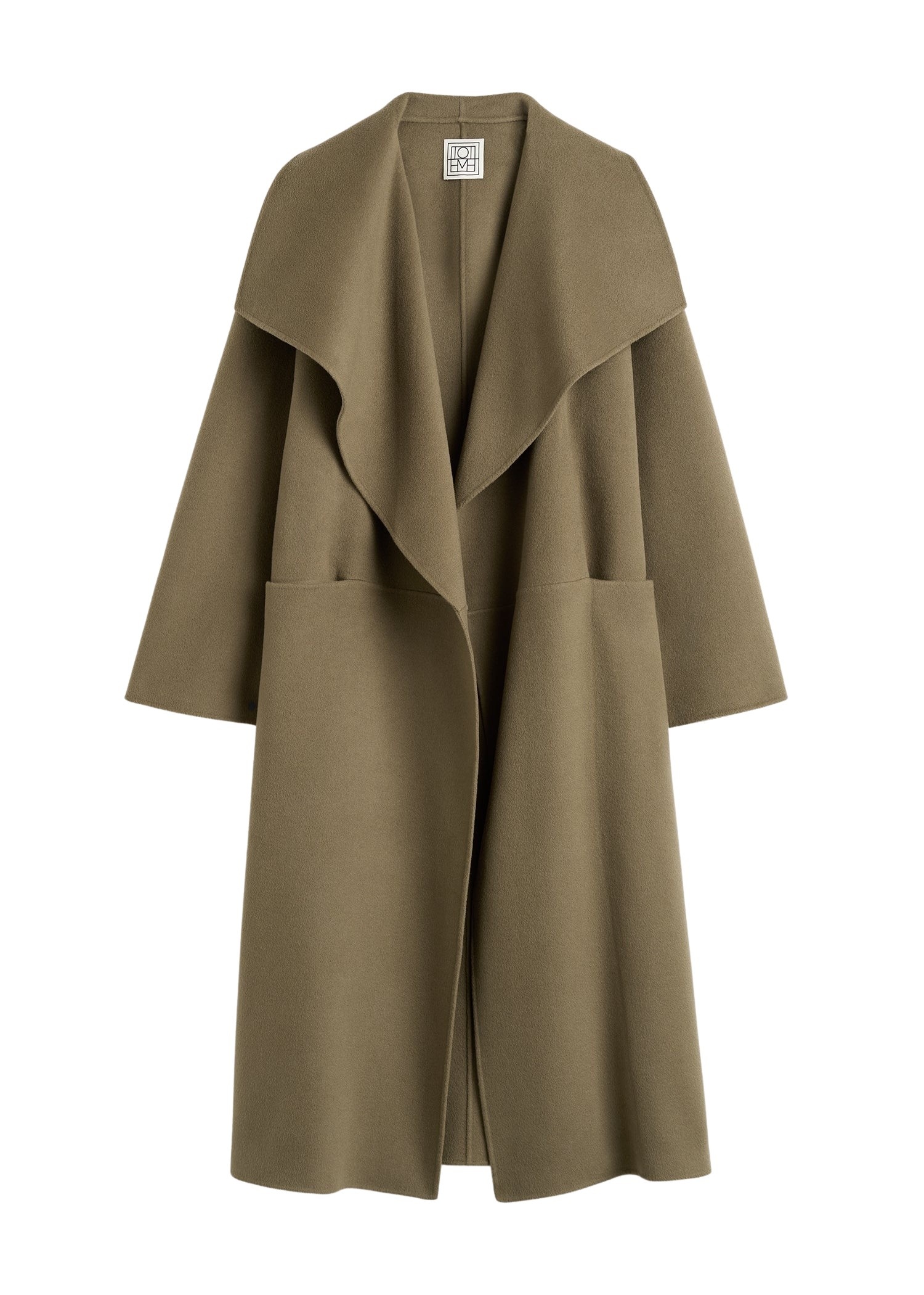 Totême Signature doublé coat in Hazel - Coats - Scandinavian Minimalist Luxury at Coveti