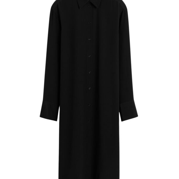 Totême Silk shirtdress in Black - Dresses - Scandinavian Minimalist Luxury at Coveti