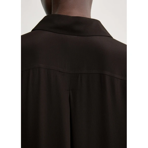 Totême Silk shirtdress in Brown - Dresses - Scandinavian Minimalist Luxury at Coveti
