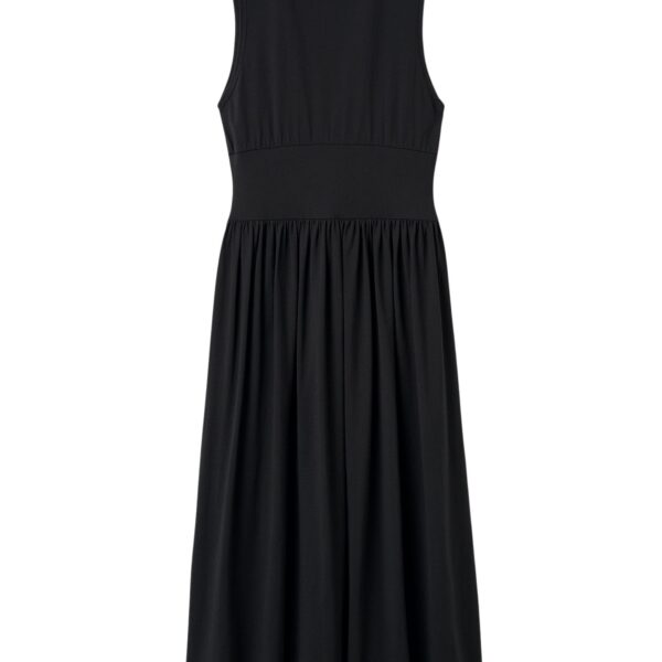 Totême Sleeveless cotton tee dress in Black - Dresses - Scandinavian Minimalist Luxury at Coveti