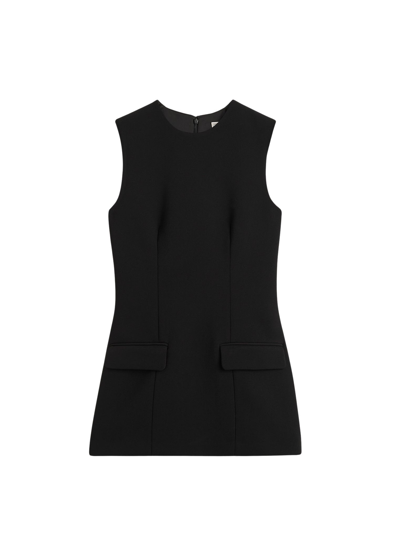 Totême Sleeveless pocket top in Black - Tops - Scandinavian Minimalist Luxury at Coveti