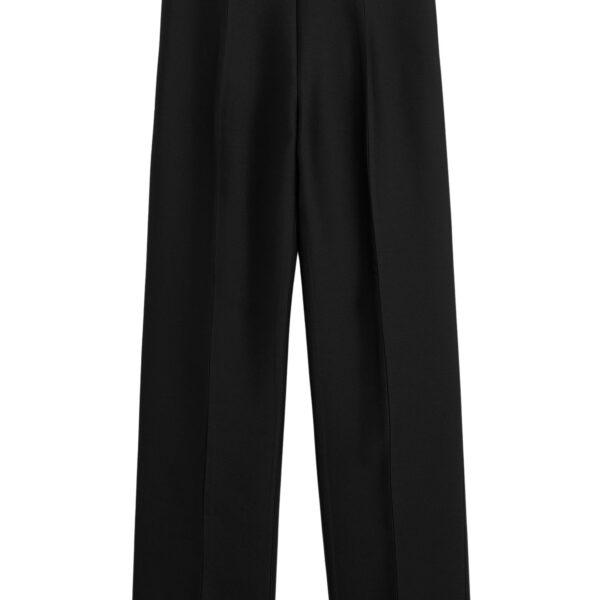 Totême Slim evening trousers in Black - Pants - Scandinavian Minimalist Luxury at Coveti