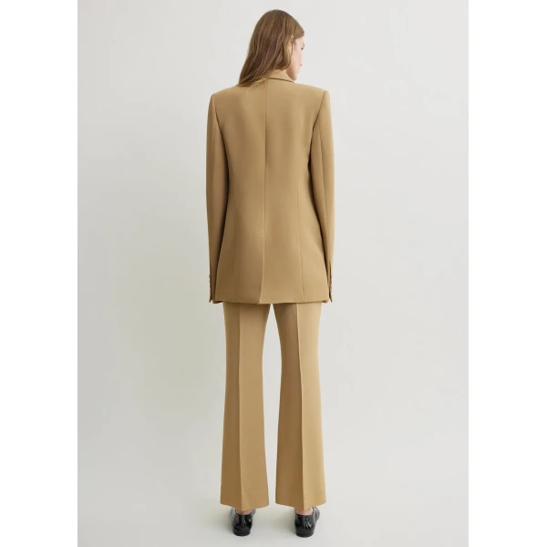 Totême Slim tailored blazer in Beige - Jackets - Scandinavian Minimalist Luxury at Coveti