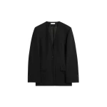 Toteme-Slouch-blazer-in-Black22079_nobg Totême Slouch blazer in Black - Jackets - Scandinavian Minimalist Luxury at Coveti