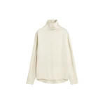 Totême Slouch-neck blouse in Ecru - Tops - Scandinavian Minimalist Luxury at Coveti
