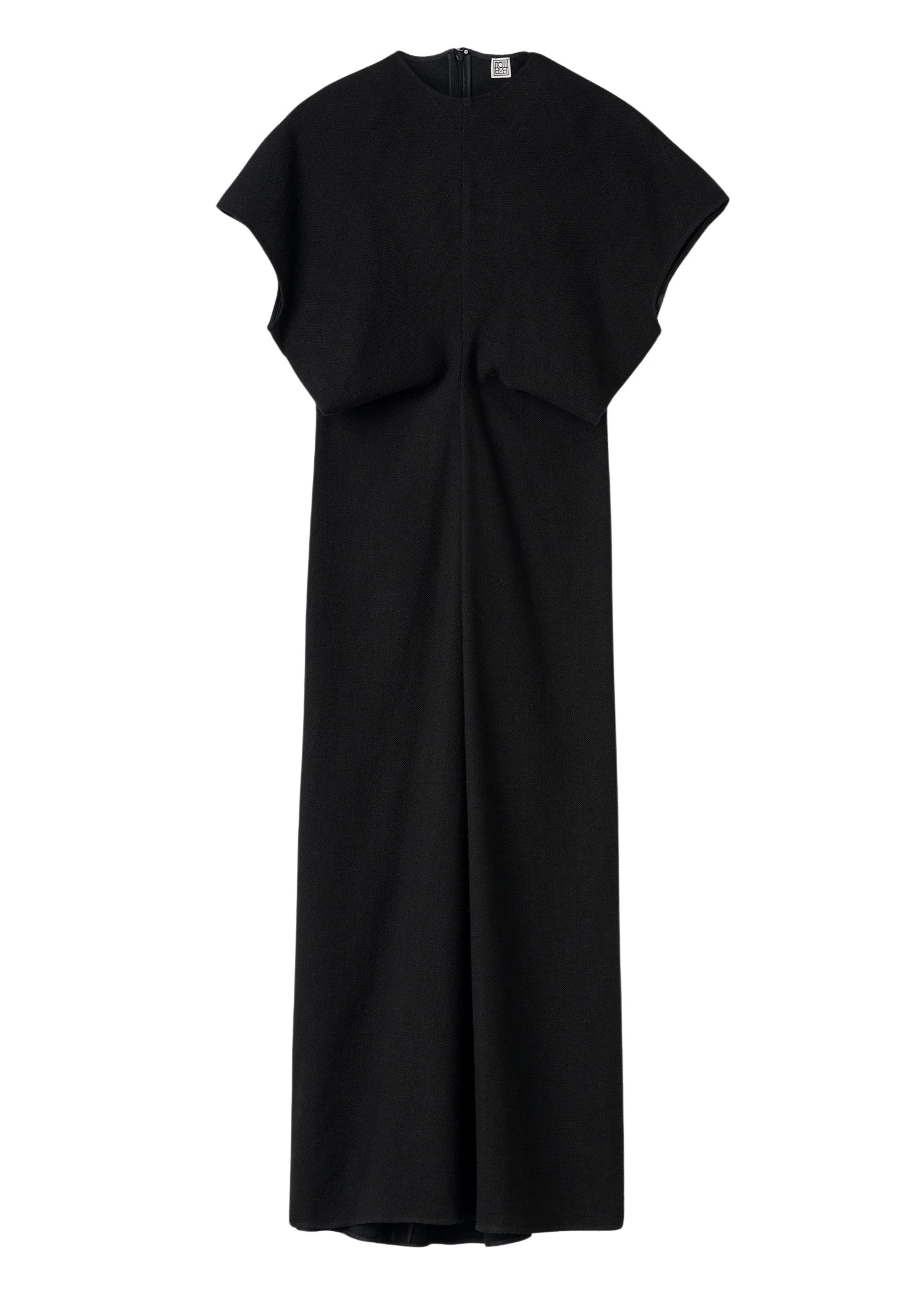 Totême Slouch waist basketweave dress in Black - Dresses - Scandinavian Minimalist Luxury at Coveti