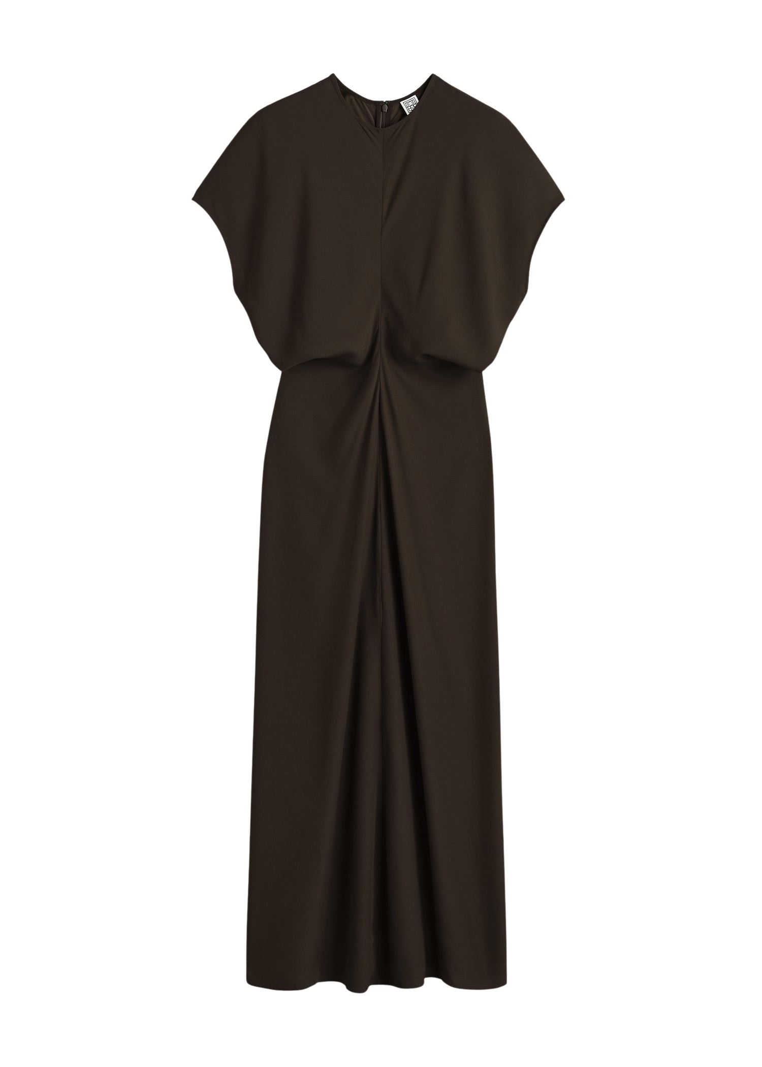 Totême Slouch waist dress in Bark - Dresses - Scandinavian Minimalist Luxury at Coveti