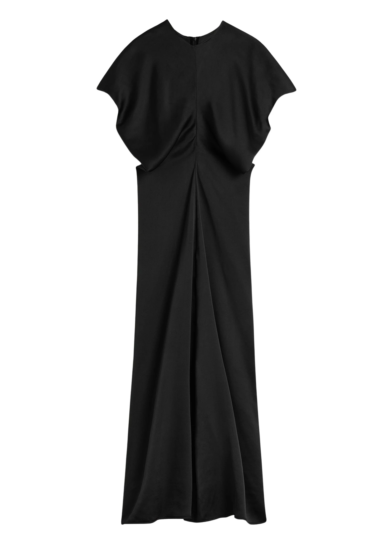 Toteme-Slouch-waist-dress-in-Black52034_nobg Totême Slouch waist dress in Black - Dresses - Scandinavian Minimalist Luxury at Coveti