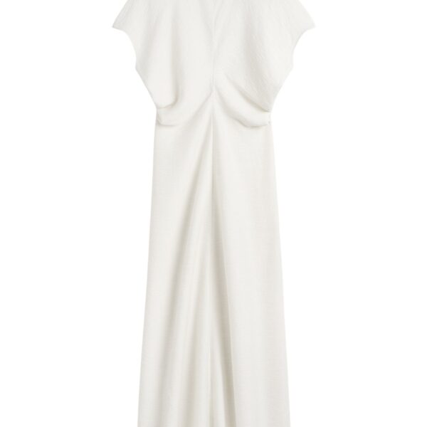 Totême Slouch waist dress in Off-white - Dresses - Scandinavian Minimalist Luxury at Coveti