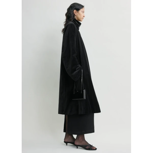 Totême Smoking coat in Black - Coats - Scandinavian Minimalist Luxury at Coveti