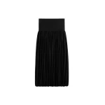 Totême Soft gathered skirt in Black - Skirts - Scandinavian Minimalist Luxury at Coveti