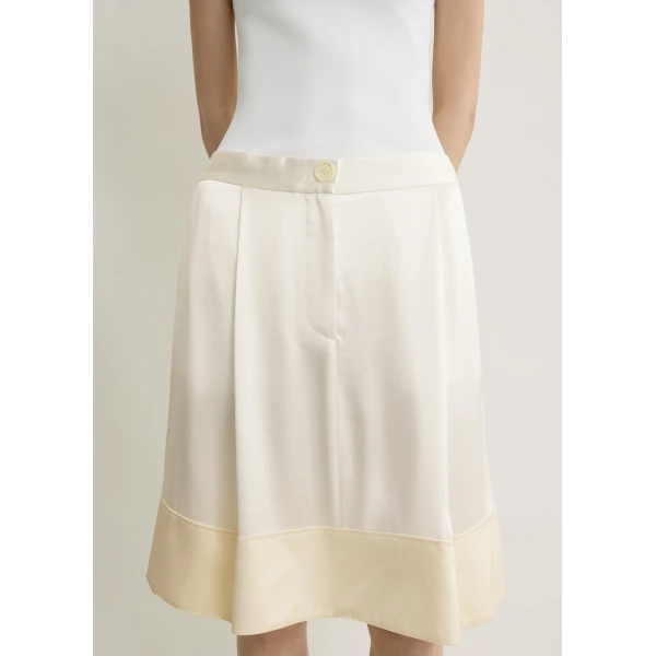 Totême Soft tuxedo skirt in White - Skirts - Scandinavian Minimalist Luxury at Coveti