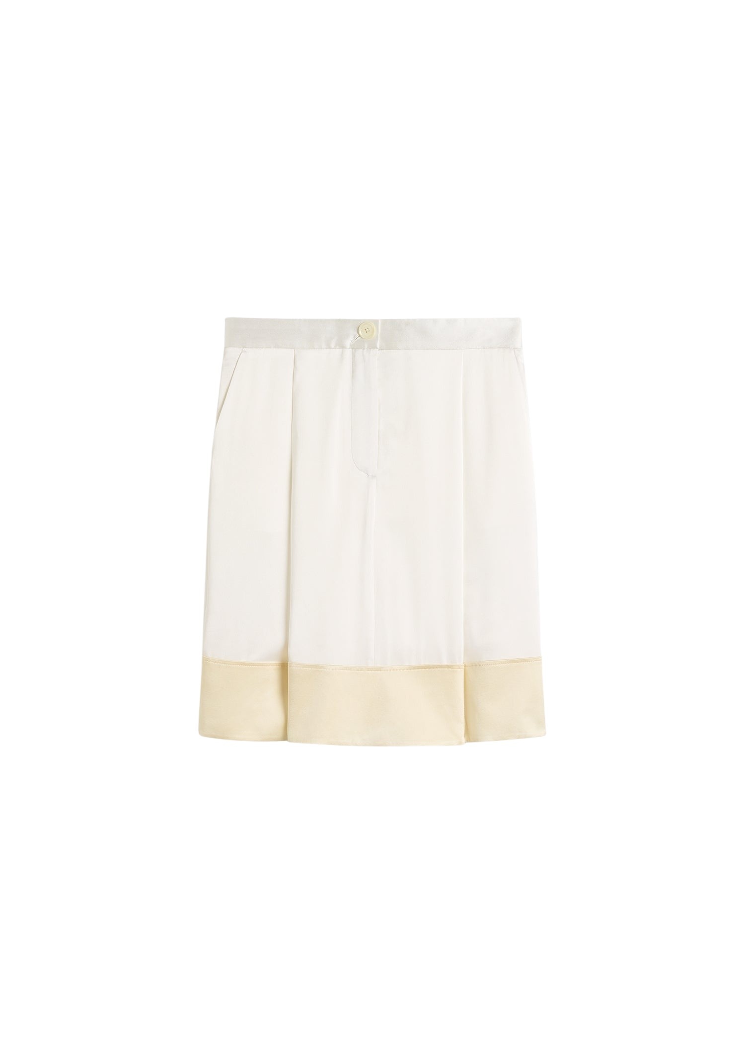 Totême Soft tuxedo skirt in White - Skirts - Scandinavian Minimalist Luxury at Coveti