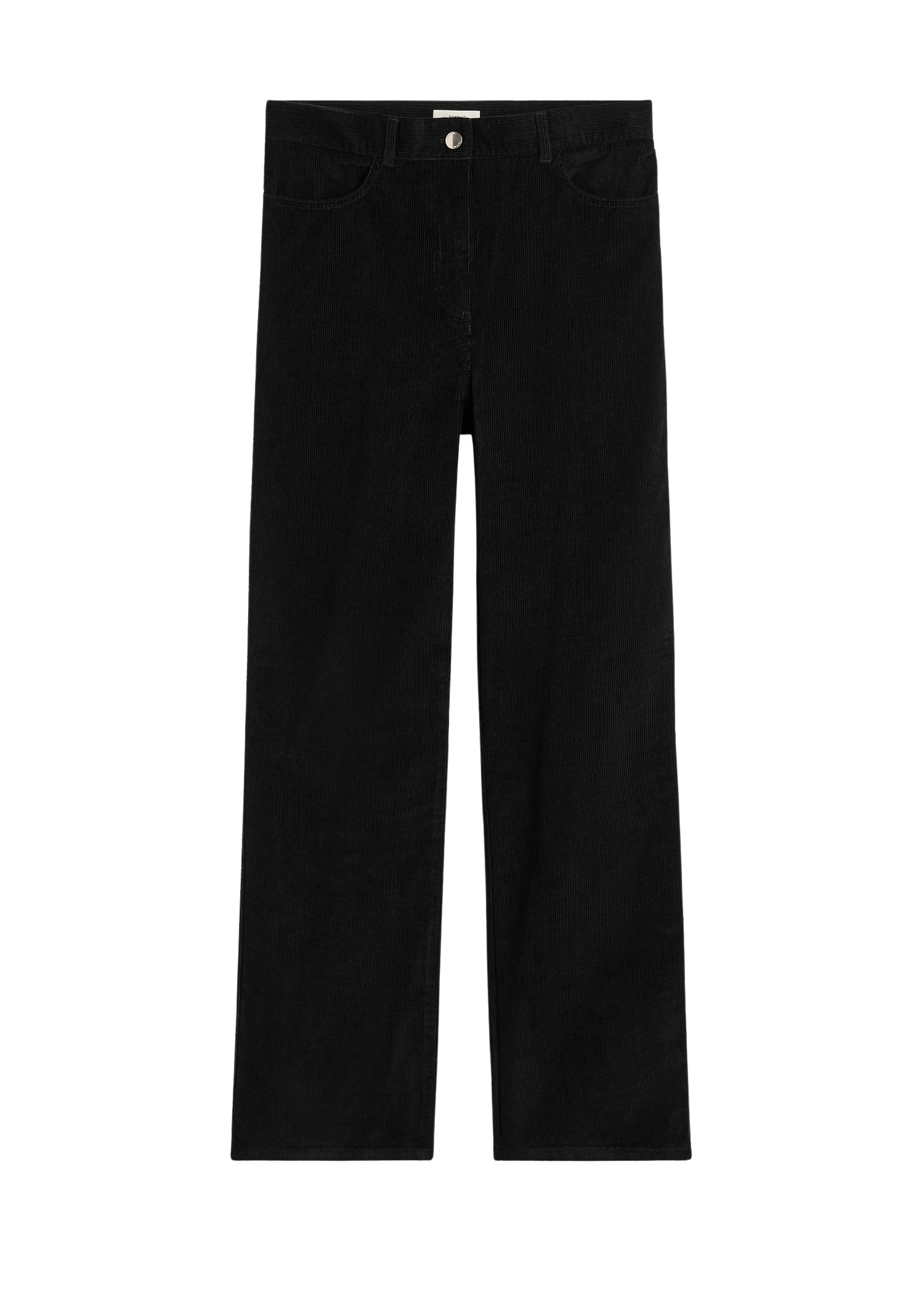 Totême Straight cord trousers in Black - Pants - Scandinavian Minimalist Luxury at Coveti