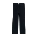 Totême Straight cord trousers in Navy - Pants - Scandinavian Minimalist Luxury at Coveti