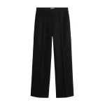 Totême Straight suit trousers in Black - Pants - Scandinavian Minimalist Luxury at Coveti