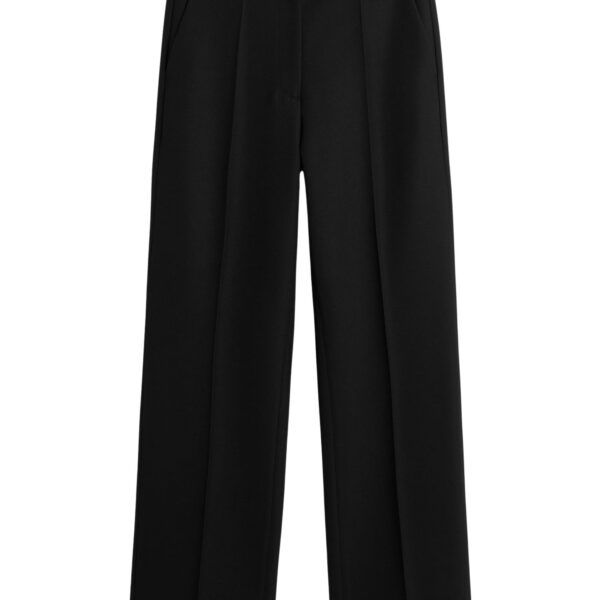 Totême Straight suit trousers in Black - Pants - Scandinavian Minimalist Luxury at Coveti