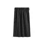 Totême Striped drawstring skirt in Black / White - Skirts - Scandinavian Minimalist Luxury at Coveti