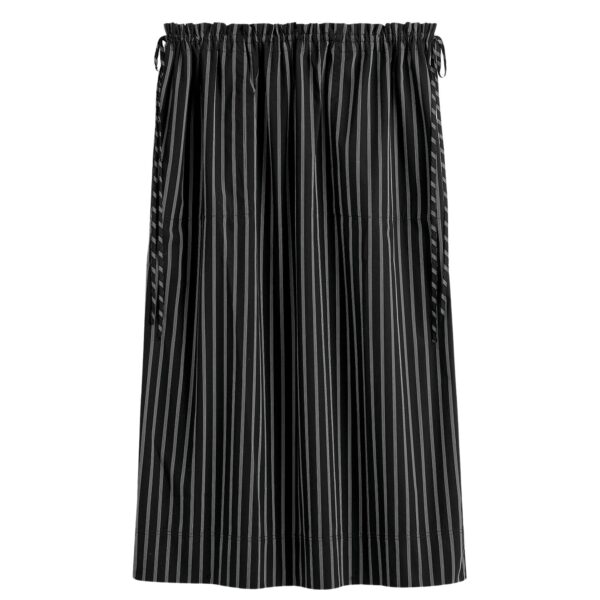 Totême Striped drawstring skirt in Black / White - Skirts - Scandinavian Minimalist Luxury at Coveti