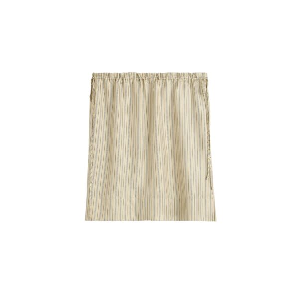 Totême Striped mini skirt in Beige / Brown - Skirts - Scandinavian Minimalist Luxury at Coveti