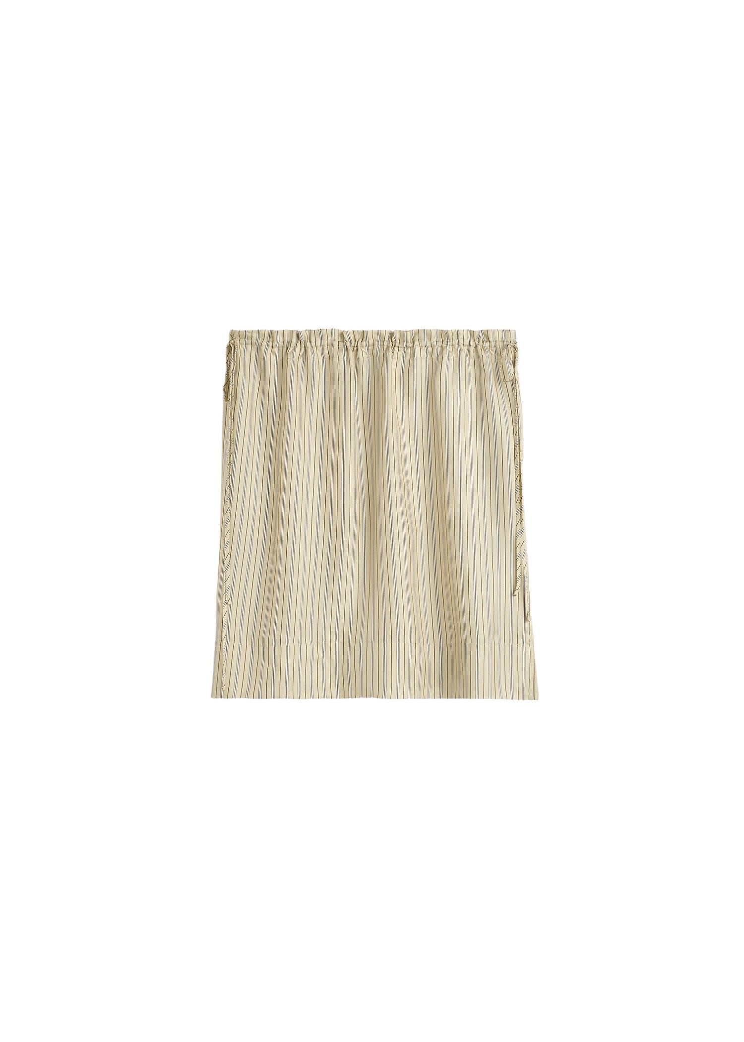 Totême Striped mini skirt in Beige / Brown - Skirts - Scandinavian Minimalist Luxury at Coveti