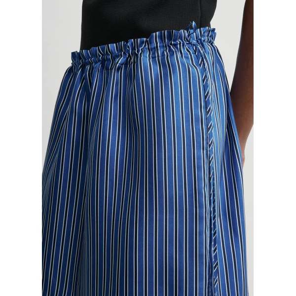 Totême Striped mini skirt in Blue / Navy - Skirts - Scandinavian Minimalist Luxury at Coveti