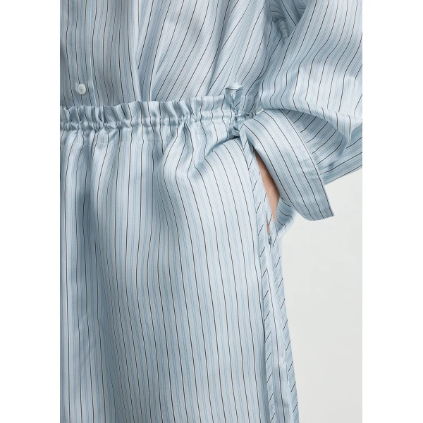 Totême Striped mini skirt in Ice / White - Skirts - Scandinavian Minimalist Luxury at Coveti