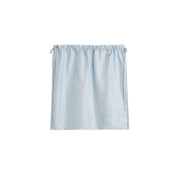 Totême Striped mini skirt in Ice / White - Skirts - Scandinavian Minimalist Luxury at Coveti