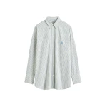 Totême Striped summer shirt in Blue / Yellow - Tops - Scandinavian Minimalist Luxury at Coveti