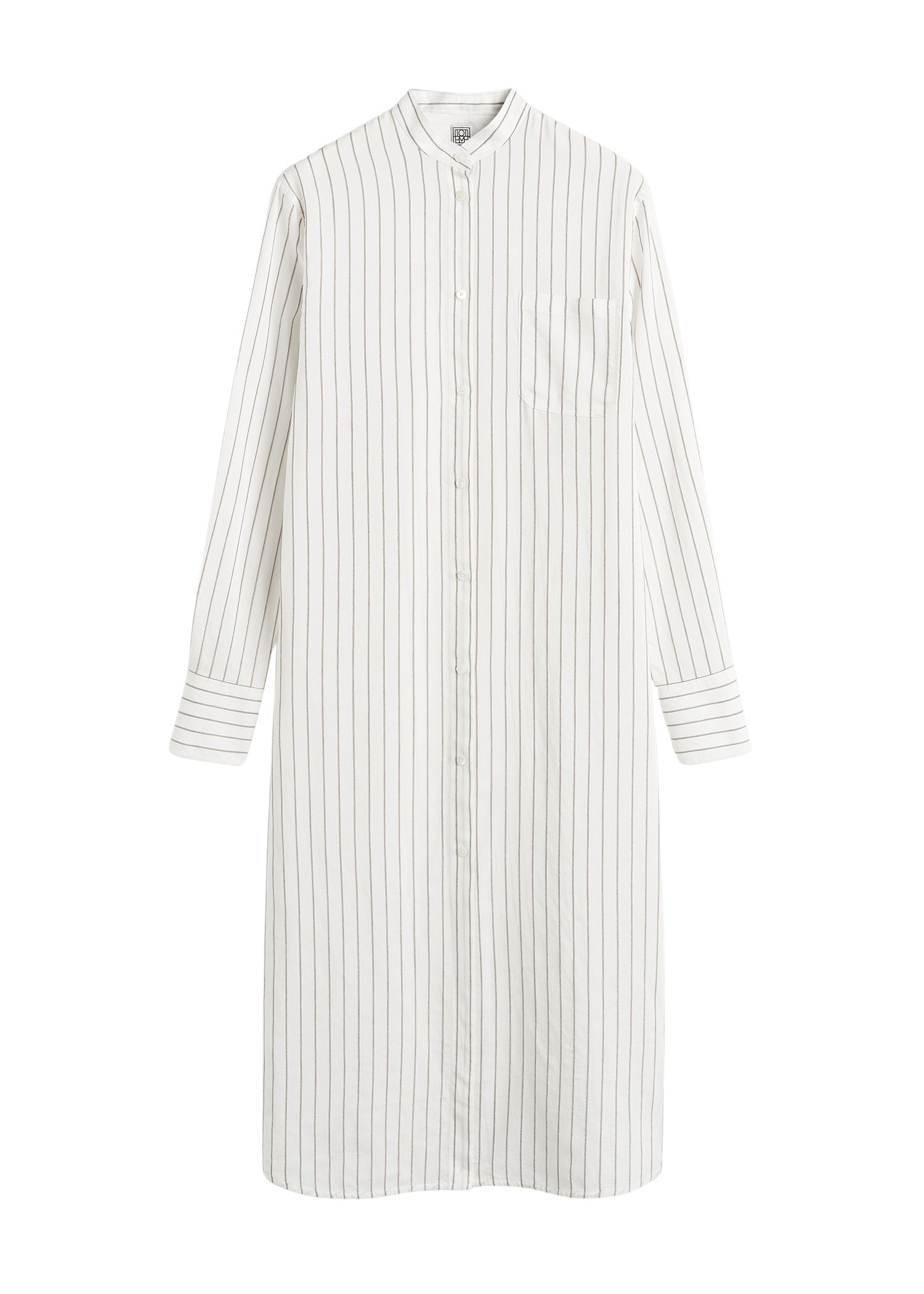 Totême Striped summer tunic white/oyster in White-oyster - Tops - Scandinavian Minimalist Luxury at Coveti