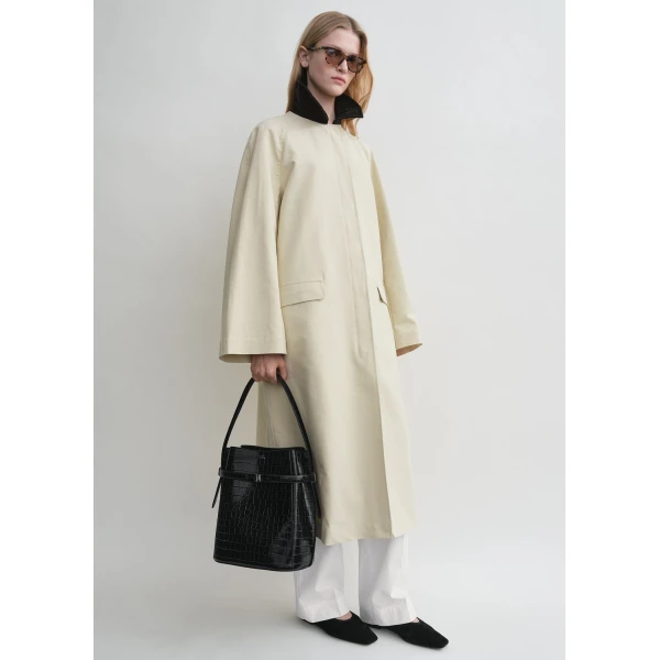 Totême Summer country coat in Peanut - Coats - Scandinavian Minimalist Luxury at Coveti