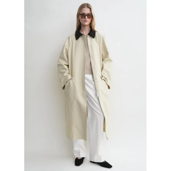 Totême Summer country coat in Peanut - Coats - Scandinavian Minimalist Luxury at Coveti