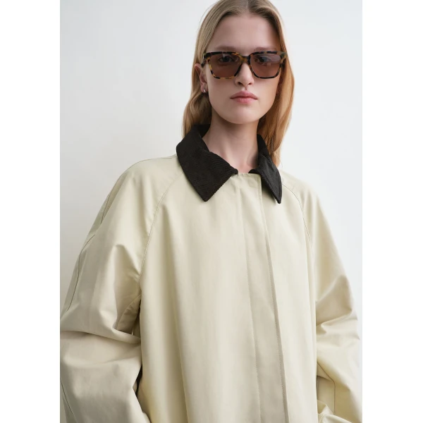 Totême Summer country coat in Peanut - Coats - Scandinavian Minimalist Luxury at Coveti