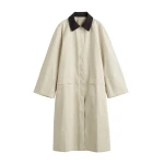 Totême Summer country coat in Peanut - Coats - Scandinavian Minimalist Luxury at Coveti