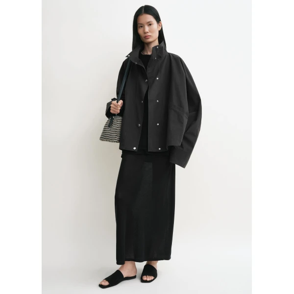 Totême Summer parachute jacket in Black - Jackets - Scandinavian Minimalist Luxury at Coveti