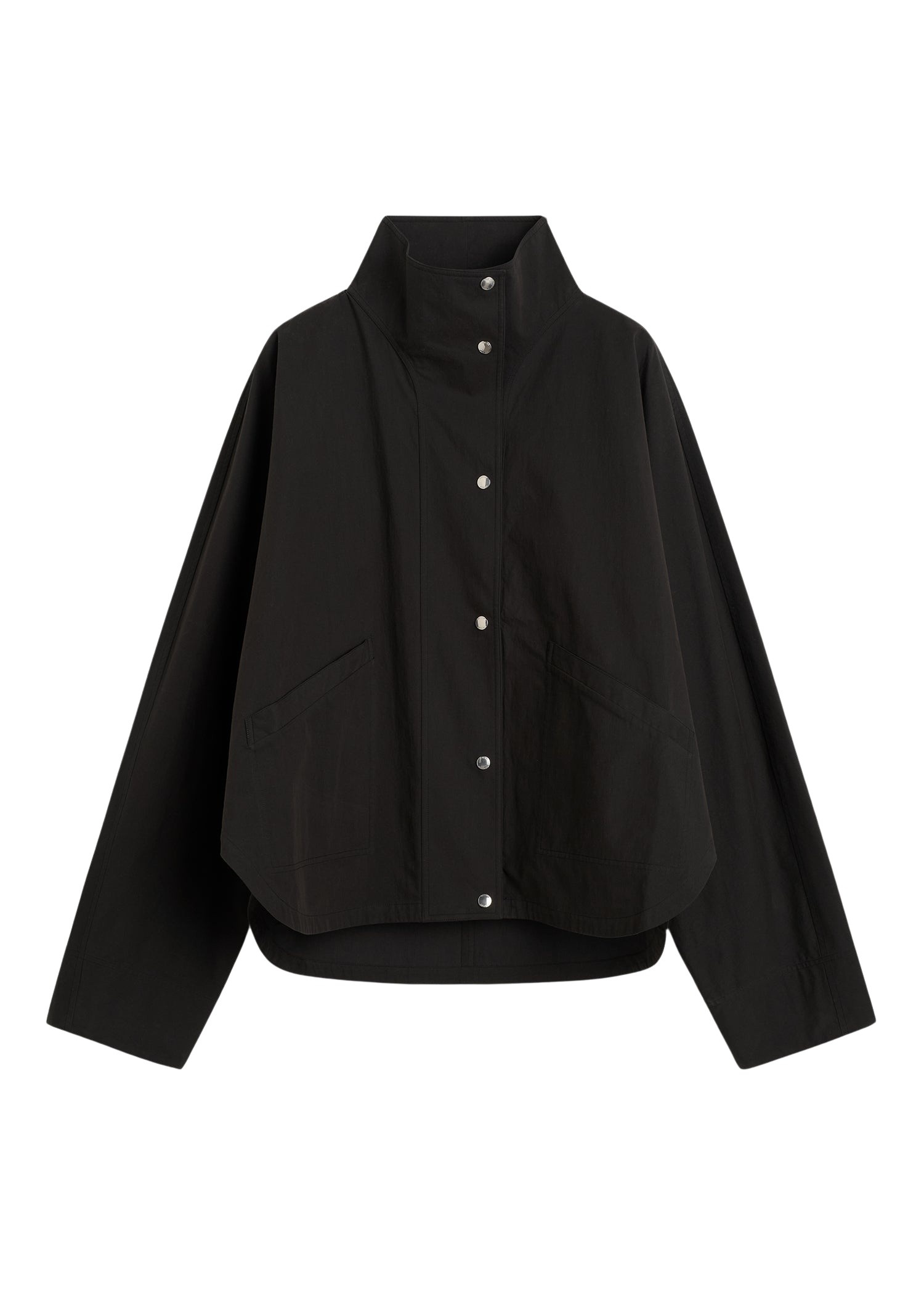 Totême Summer parachute jacket in Black - Jackets - Scandinavian Minimalist Luxury at Coveti