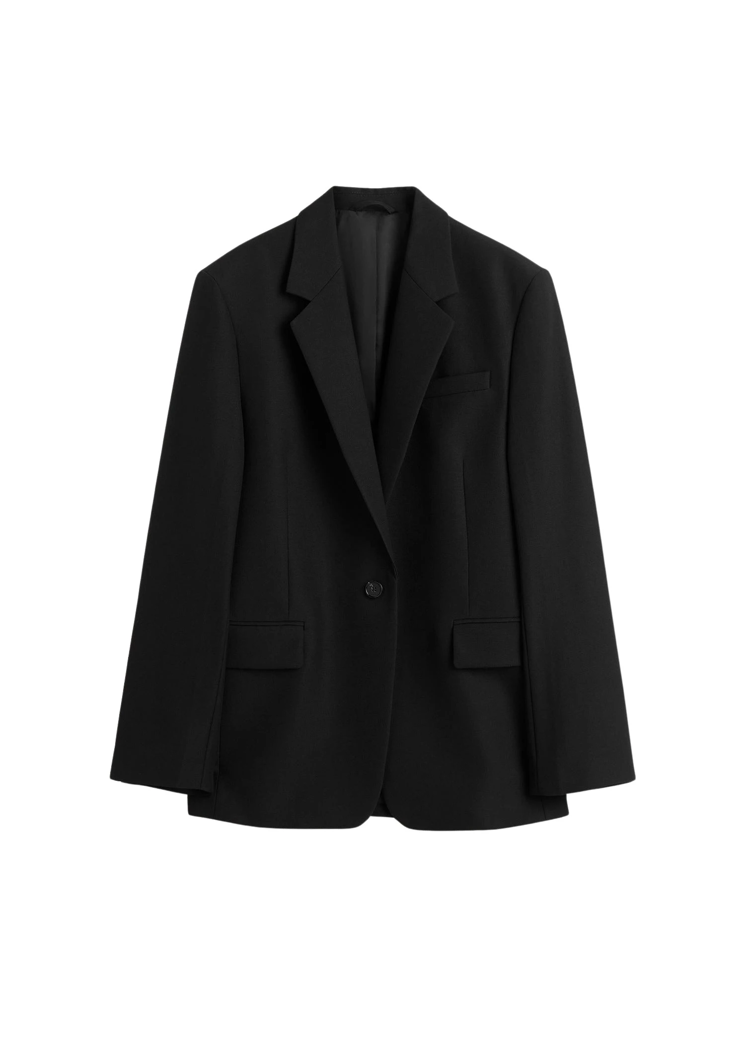 Toteme-Tailored-blazer-in-Black82110_nobg Totême Tailored blazer in Black - Jackets - Scandinavian Minimalist Luxury at Coveti
