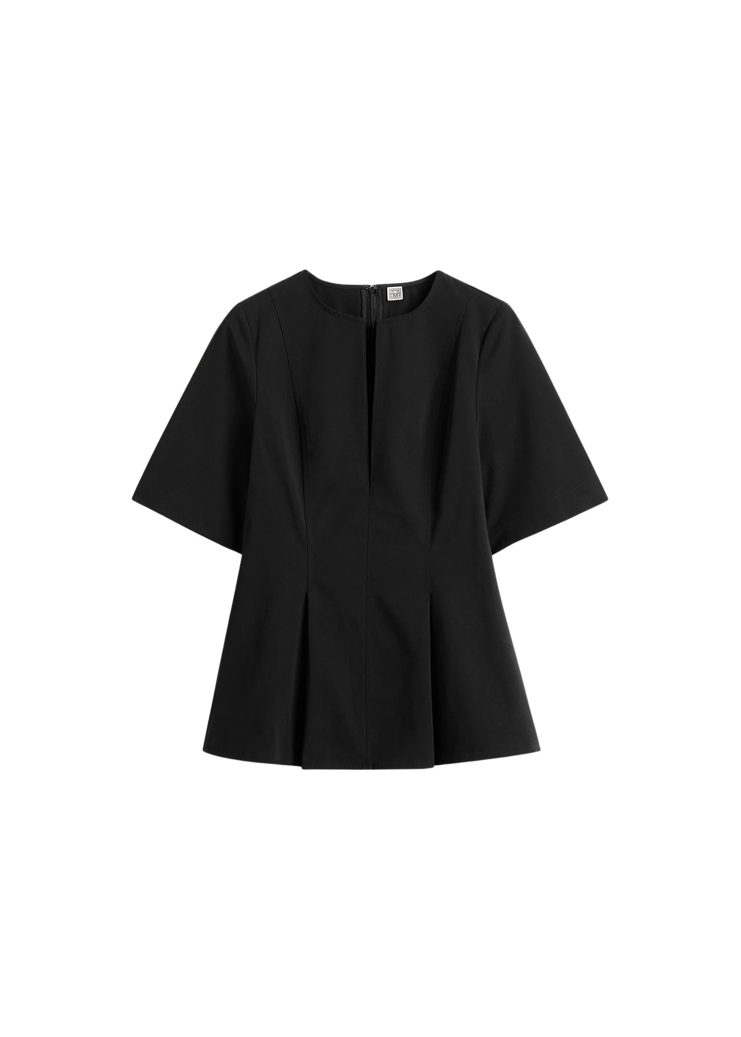 Toteme-Tailored-cotton-top-in-Black51691_nobg Totême Tailored cotton top in Black - Tops - Scandinavian Minimalist Luxury at Coveti
