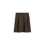 Totême Tailored pleat skirt in Bark - Skirts - Scandinavian Minimalist Luxury at Coveti