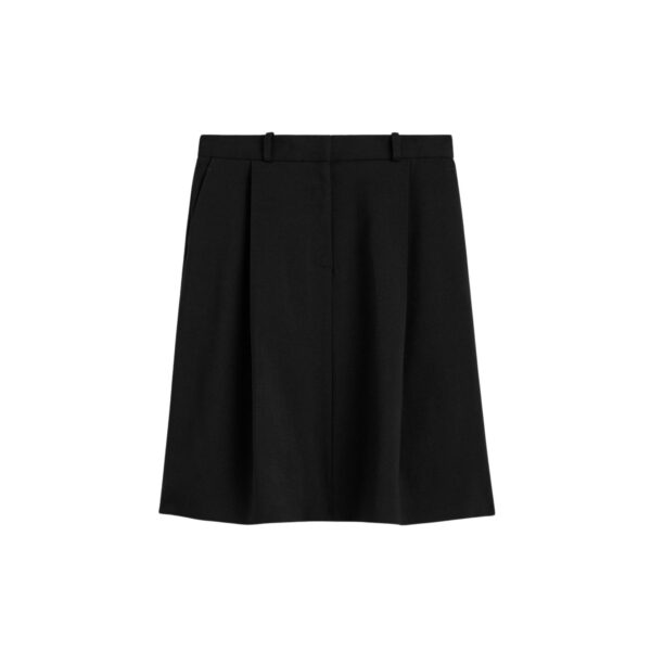 Totême Tailored pleat skirt in Black - Skirts - Scandinavian Minimalist Luxury at Coveti