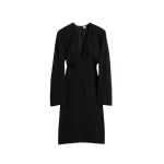 Totême Tailored slouch dress in Black - Dresses - Scandinavian Minimalist Luxury at Coveti