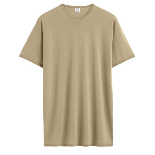 Totême Tee knit in Desert - Tops - Scandinavian Minimalist Luxury at Coveti