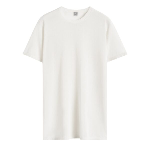 Totême Tee knit in White - Tops - Scandinavian Minimalist Luxury at Coveti
